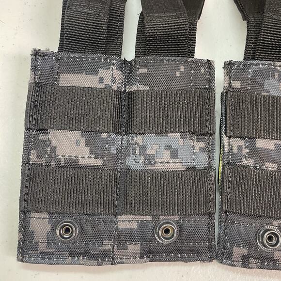 Voodoo Tactical Pistol Mag Pouch Double Bundle Black Gray Digital Camo Magazine - Picture 6 of 7